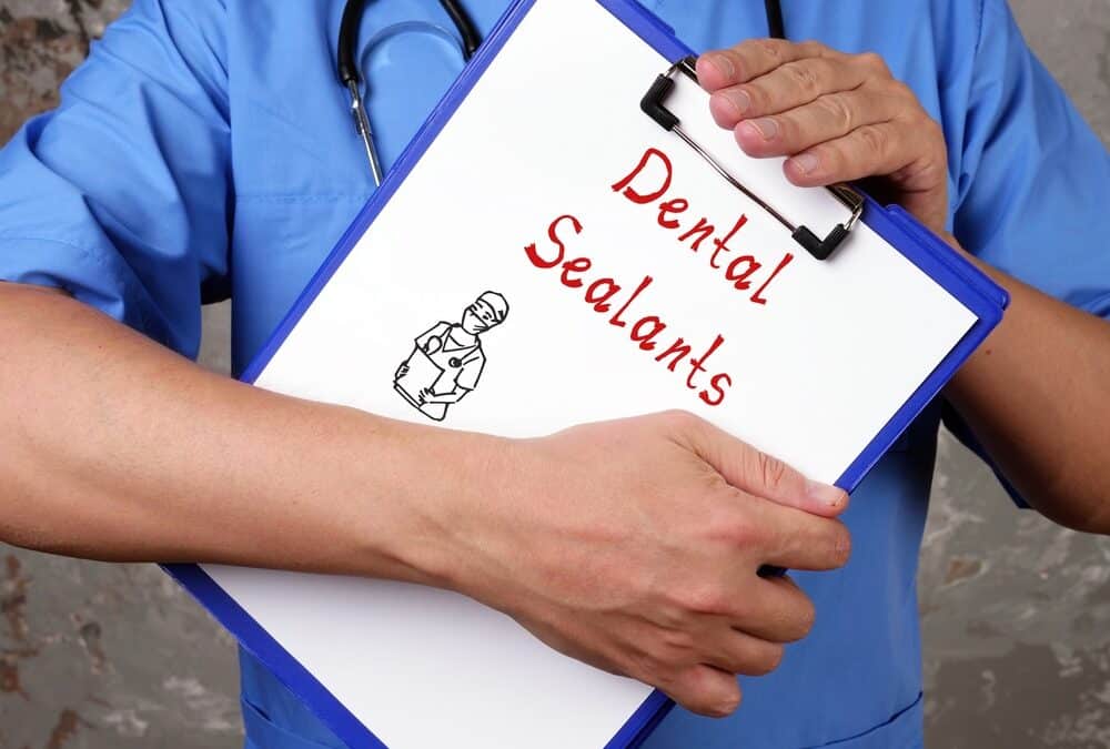 MedicalConceptAboutDentalSealantsWithPhraseOnThePiece